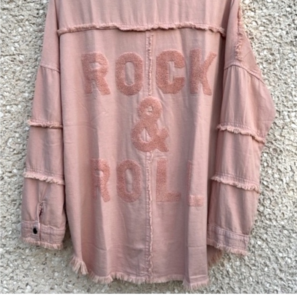 Dusty Rose Utility Jacket “Rock & Roll”